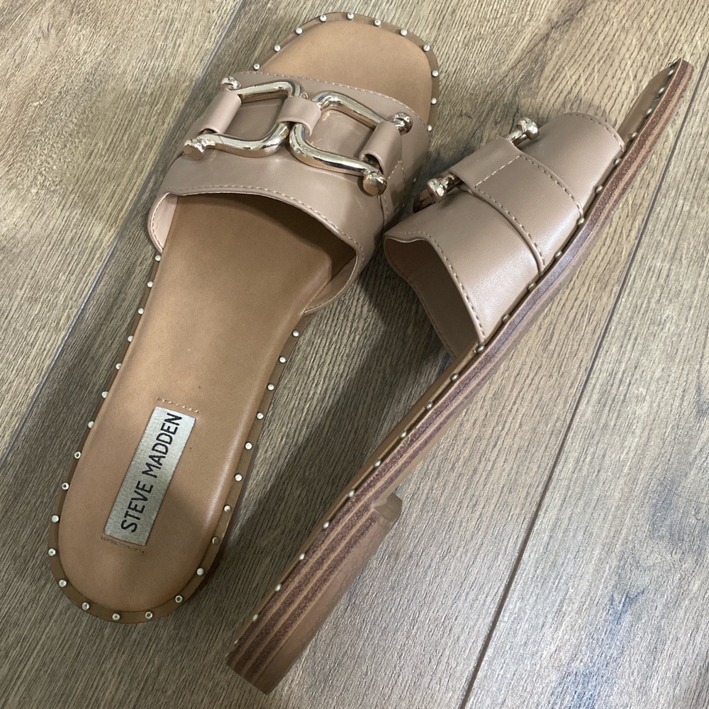 Tan And Brown Steve Madden Slides #Slides #Stevem… - image 1
